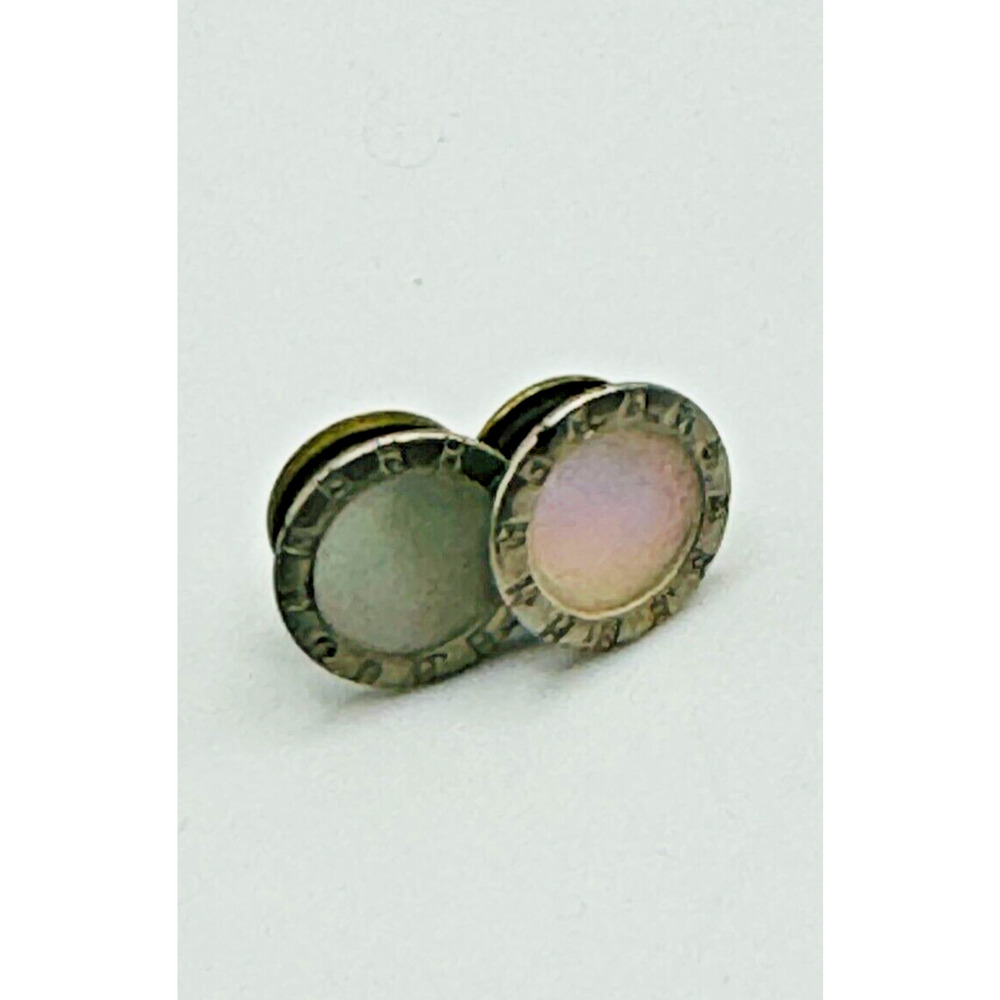 Mother of Pearl Octagon Snap Style Vintage Edwardian Cuff Links